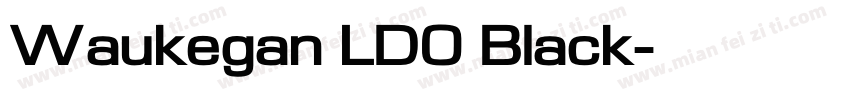 Waukegan LDO Black字体转换